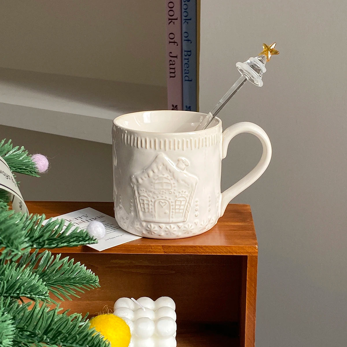 Embossed Christmas Mugs