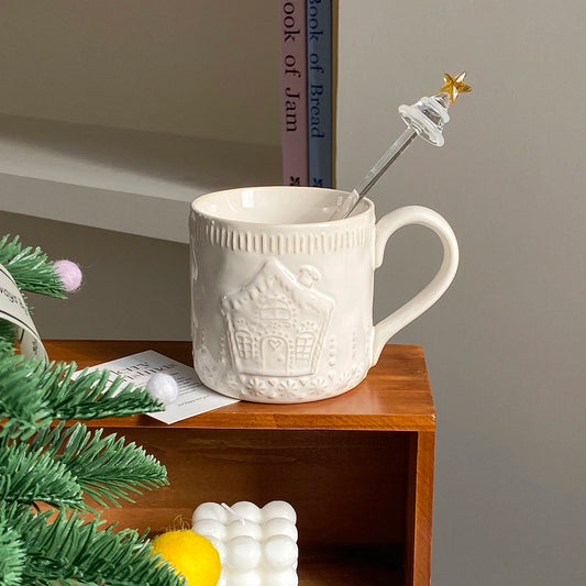 Embossed Christmas Mugs